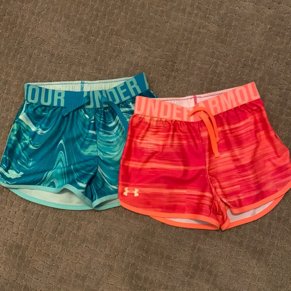*SOLD* Under Armour running shorts (girls) - Picture 1 of 3